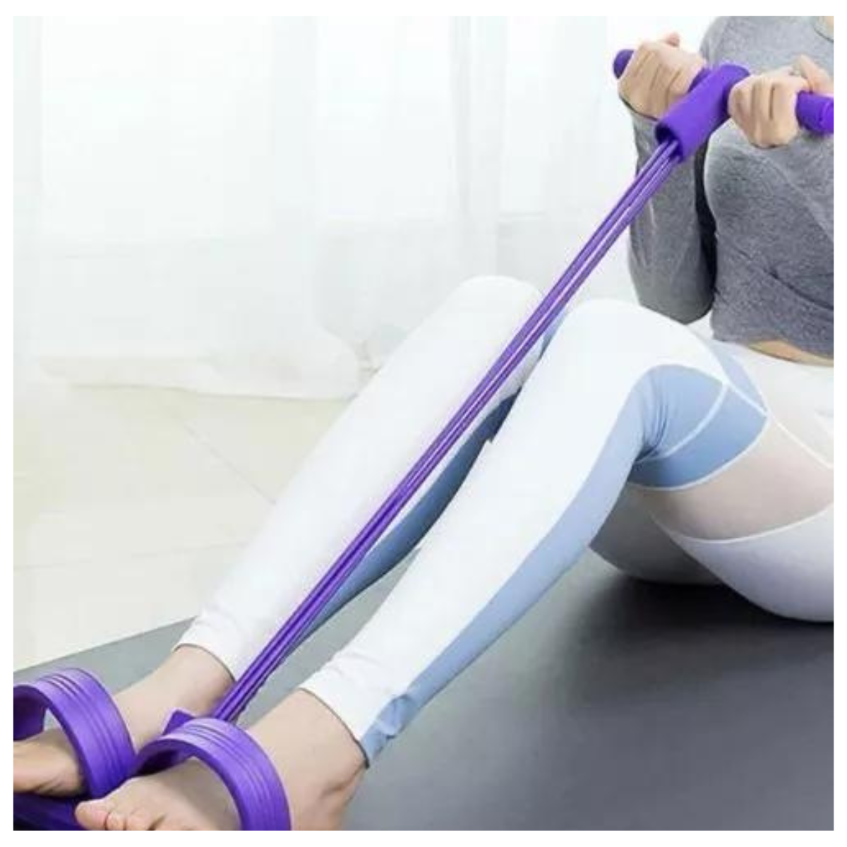 Bandas Elásticas de ejercicio con Pedal