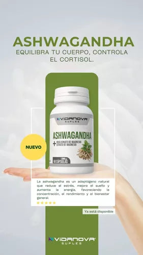 Ashwagandha + Magnesio 1000mg 60 CAPS