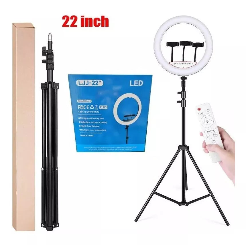 Aro De Luz Led 43cm Profesional + Tripode