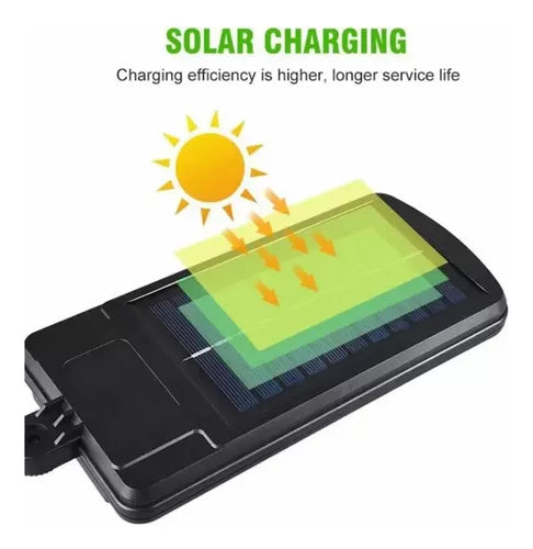 Pack 3 Foco Solar Led Exterior Con Sensor De Movimiento