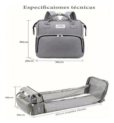 Mochila Maternal Premium cuna bebe